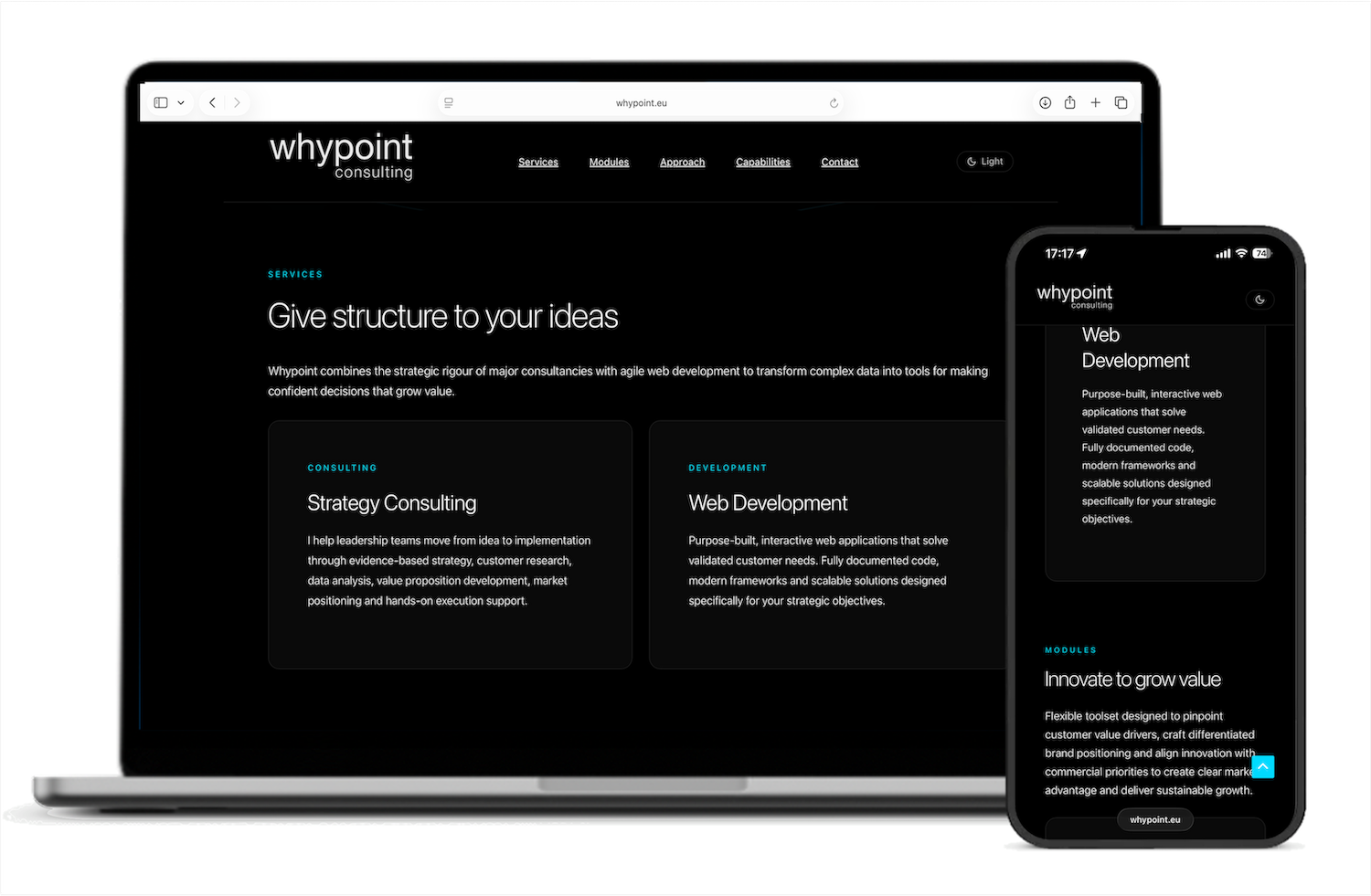 Whypoint EU dark theme